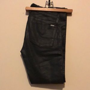 FIDELITY - Wax Skinny Zipper Detailed Pants